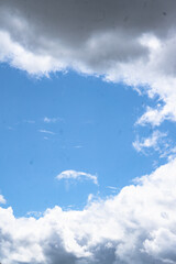 blue sky with clouds