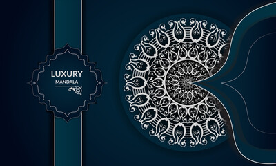 arabesque  Luxury mandala background with golden pattern Arabic Islamic Mandala Style. Elegant invitation wedding card, invite Arabesque pattern, Islamic