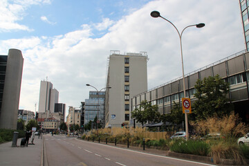 modern buildings in nancy in lorraine (france) 