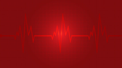 Heartbeat, pulse, monitor, graphic vector