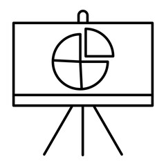 Vector Graphs Presentation Outline Icon Design