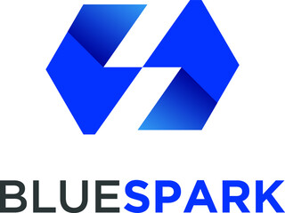 Simple letter S logo design template on white background. suitable for any branding logo.