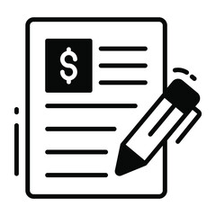 house loan  trendy icon, glyph style isolated on white background. Symbol for your web site design, logo, app, UI.