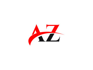 AZ Letter Initial Logo Design Template