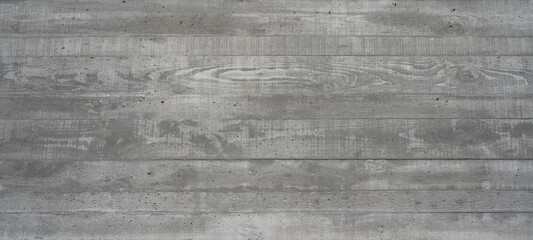 White gray grey concrete texture wall, with wooden board structure, wallpaper background panorama banner.