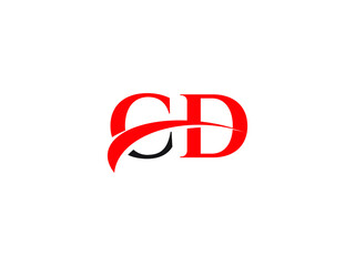 CD Letter Initial Logo Design Template