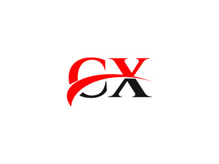 CX Letter Initial Logo Design Template