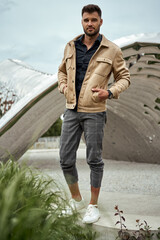 Handsome man wear casual clothes