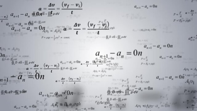 A soft traveling into geometrical optics equations physics formulas Loop Animation Background. formulas for back to school. E learning Education Internet Technology Webinar Online Courses concept.