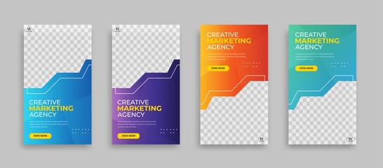 Creative Business marketing social media post template	