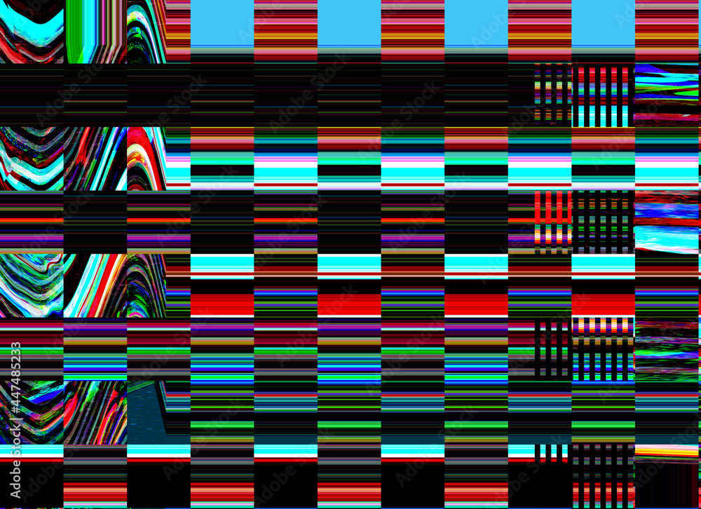 Poster glitch tv noise photo background computer screen error digital pixel noise abstract design photo gli