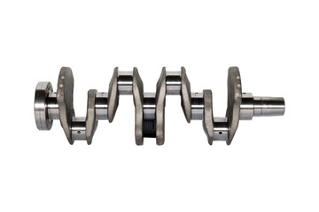 New engine crankshaft. Spare part.