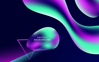 abstract fluid gradient background banner design. dynamic textured geometric elements design.
