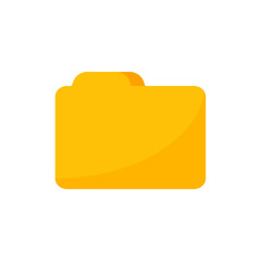 Yellow folders for organizing documents. sorting large amounts of data