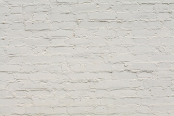 White bricks wall, vintage and loft background