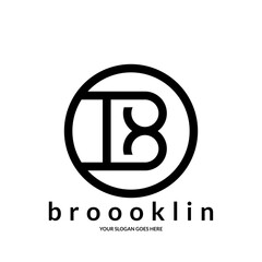 letter t and B logo in monogram style in cube for corporate business