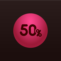 50% - Sticker