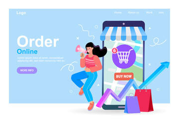 illustration of a woman with shopping bags