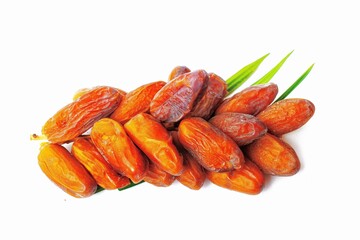 dried dates on white