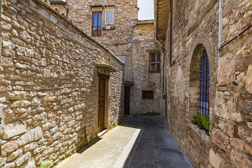 Fototapeta na wymiar Assisi, Umbria, visit to the historic city center