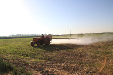 Fototapeta premium agricultural machine in the field