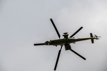 Fototapeta premium demonstration flights of modern combat aircraft at the MAKS-21 aerospace show in Zhukovsky 07/24/2021
