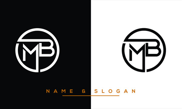 MB,  BM,  M,  B   Abstract Letters Logo Monogram