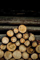 stack of logs