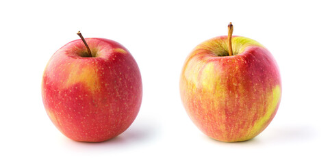 red apple on a white background