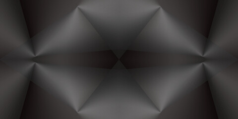 Obraz premium abstract geometric, 3d background, black paper, wallpaper gradient, wall art, pattern texture, with light, you can use for ad, product and card, business presentation, space for text