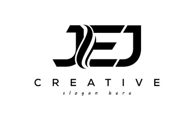 Letter JEJ creative logo design vector	 - obrazy, fototapety, plakaty