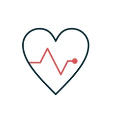 Heart Linear Vector Icon Design