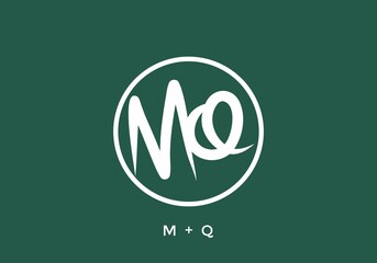 White MQ initial letter in circle