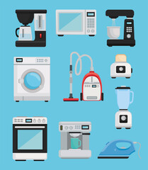 icons home appliances