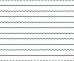 Wave, zigzag lines pattern. Black wavy line on white background. Texture vector - illustration