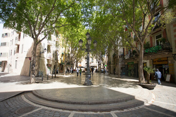 Fototapeta na wymiar El Born, medieval quarter in Barcelona