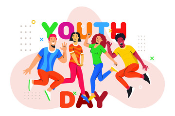 vector illustration of youth day