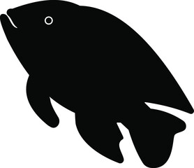 Obraz premium Fish icon vector set. Sea Food illustration sign collection. Sea food symbol or logo.