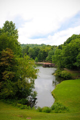 Fototapeta na wymiar Peaceful Lake at Linn Run State Park, Pennsylvania