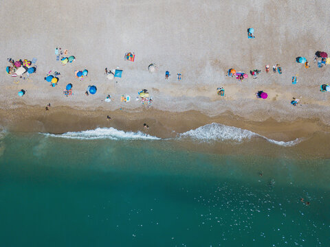 Stone Beach From Above In France - Cot Azur