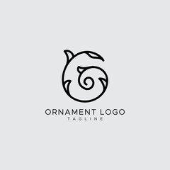 professional and minimal elegant abstract ornament logo