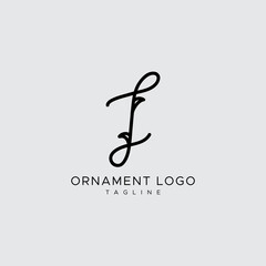 Obraz premium professional and minimal elegant abstract ornament logo