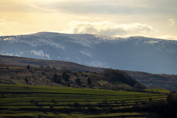 Fototapeta premium landscape with mountains