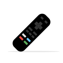 Remote control tv icon. Flat vector remote control video modern design device