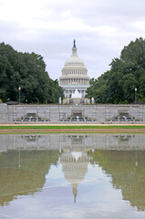 Fototapeta premium A view of Capitol Building of United States of America