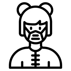 avatar outline style icon