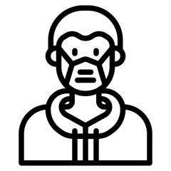 avatar outline style icon