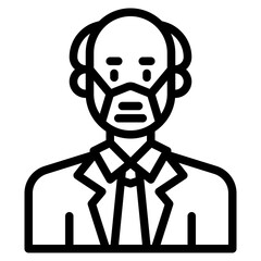 avatar outline style icon
