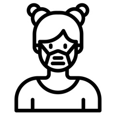 avatar outline style icon