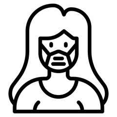 avatar outline style icon